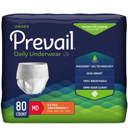 Prevail Daily Disposable Underwear Medium, Extra, 20 Ct Perspective: back