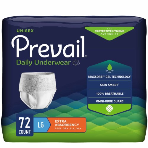 Prevail Disposable Underwear Large, Extra, 18 Ct Perspective: back