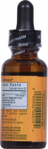 Herb Pharm® Brain & Memory™ Tonic Perspective: back