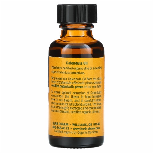 Herb Pharm Calendula Oil - 1 fl oz (30 ml) Perspective: back