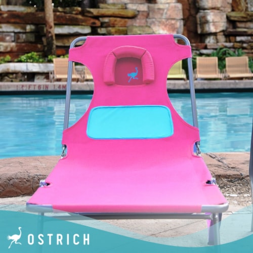 Ostrich comfort lounger face down sunbathing chaise lounge beach chair stores cheap