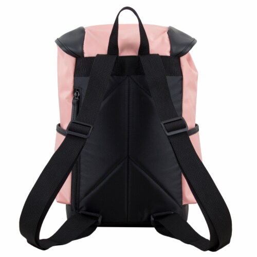 Bodhi Stella Fashion Drawstring Flap Backpack - Blush Perspective: back