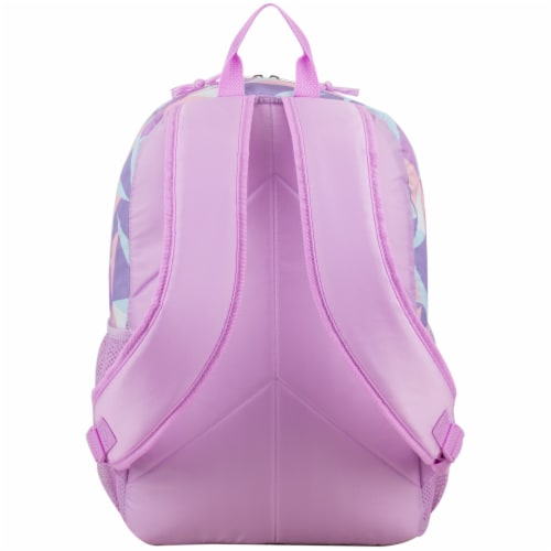 Fuel Crystal Clear Triple Decker Backpack - Peach/White Perspective: back