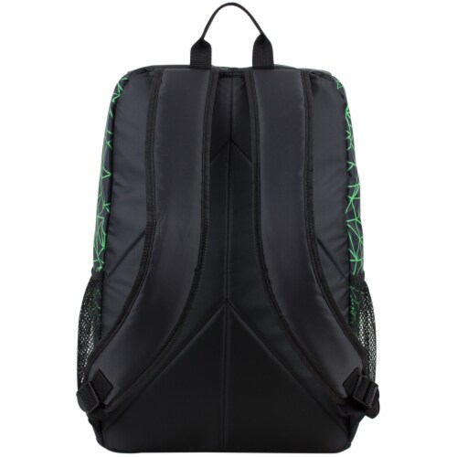 Fuel Wide Mouth Bungee Backpack - Black/Lime Perspective: back