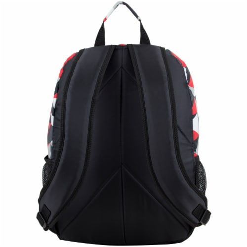 Eastsport Active 2.0 Backpack - Black/Poppy Red Geo Perspective: back