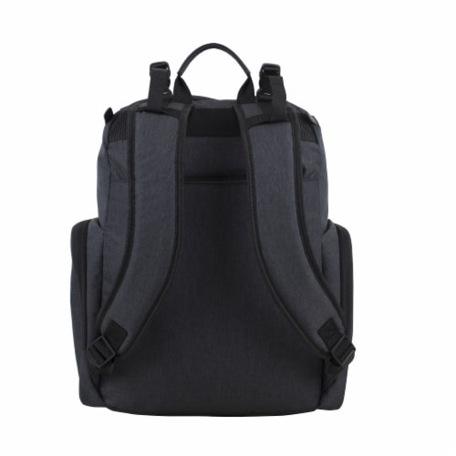 Bodhi Baby Wooster St. Diaper Backpack - Black Chambray Perspective: back