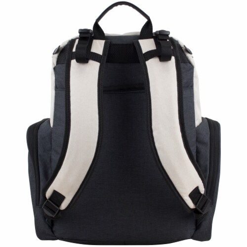 Bodhi Baby Wooster Street Diaper Backpack - Oatmeal Chambray Perspective: back