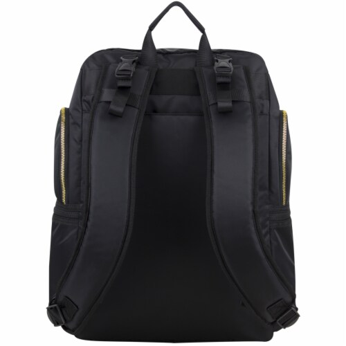 Bodhi Baby Lafayette Street Diaper Backpack - Black Perspective: back