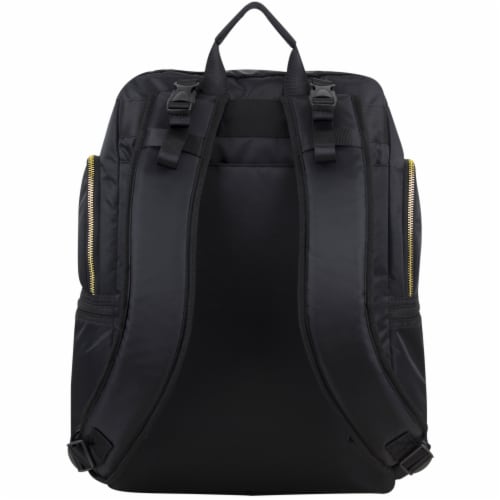 Bodhi Baby Lafayette Street Diaper Backpack - Black Perspective: back