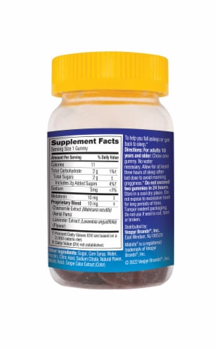 MidNite® Melatonin Deep Sleep Extra Strength Gummies Perspective: back