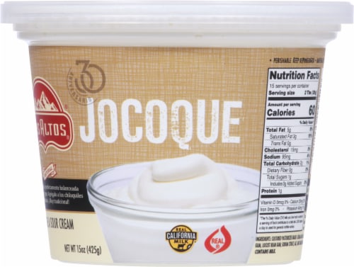 Los Altos® Jocoque Sour Cream Perspective: back