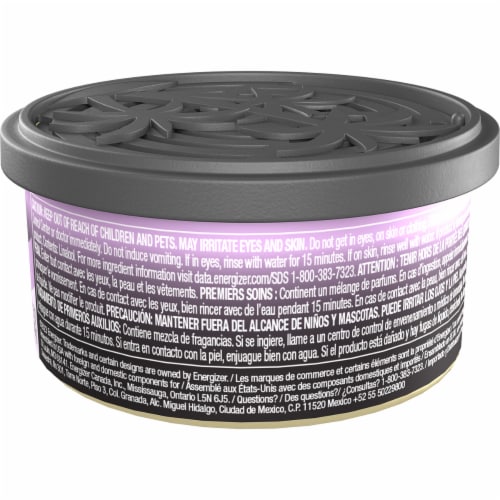 California Scents L.A. Lavender Car Air Freshener Can Perspective: back