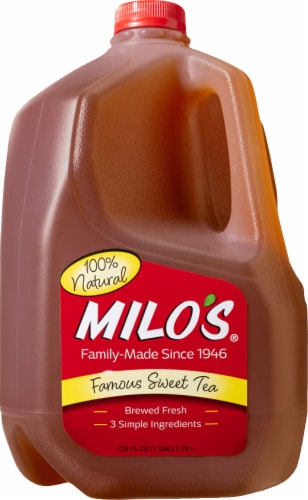 Milo's® Famous Sweet Iced Tea Carton Perspective: back