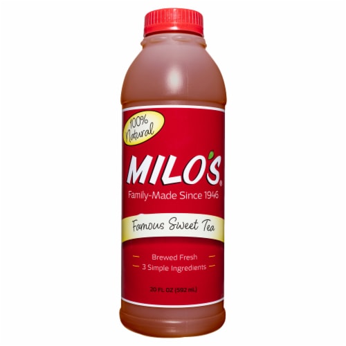 Milo's® Famous Sweet Iced Tea Bottle Perspective: back