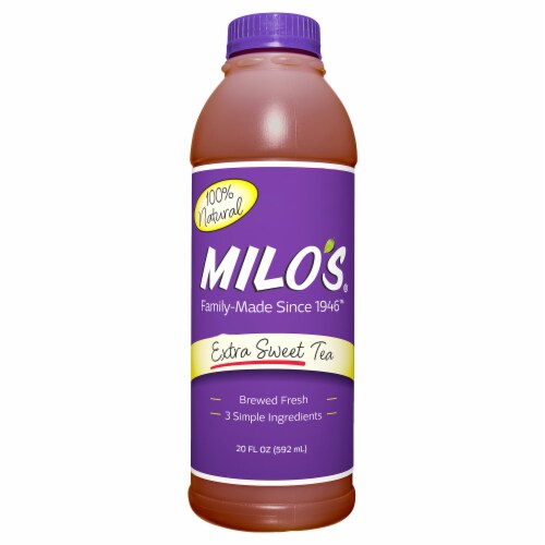 Milo's® Extra Sweet Iced Tea Bottle Perspective: back