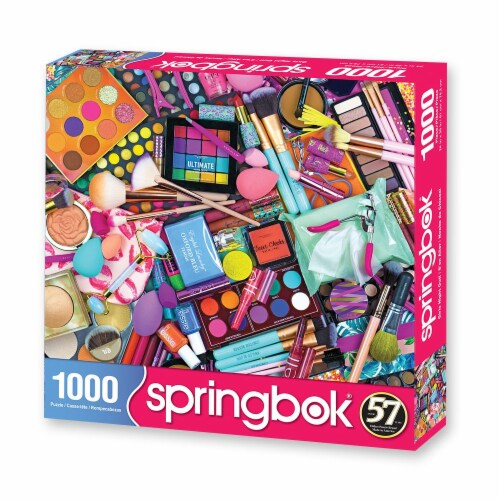 Springbok 1000 Piece Jigsaw Puzzle Girls Night Out - Made in USA Perspective: back