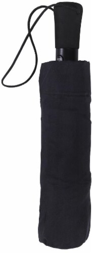 ShedRain Windjammer® Vented Auto-Open and Auto-Close Compact Umbrella - Black Perspective: back