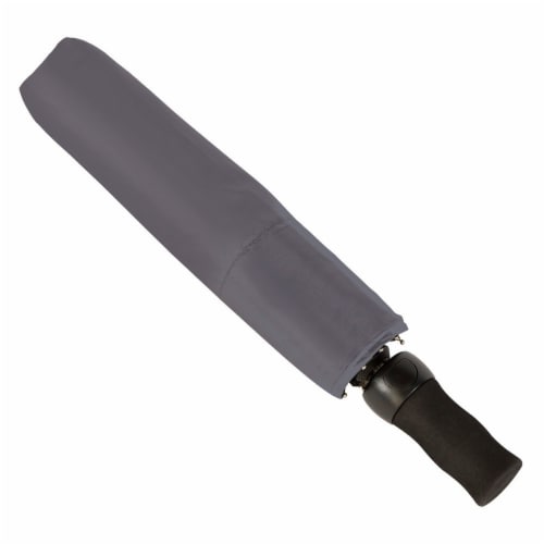 ShedRain Windjammer® Jumbo Auto-Open Compact Umbrella - Charcoal Perspective: back