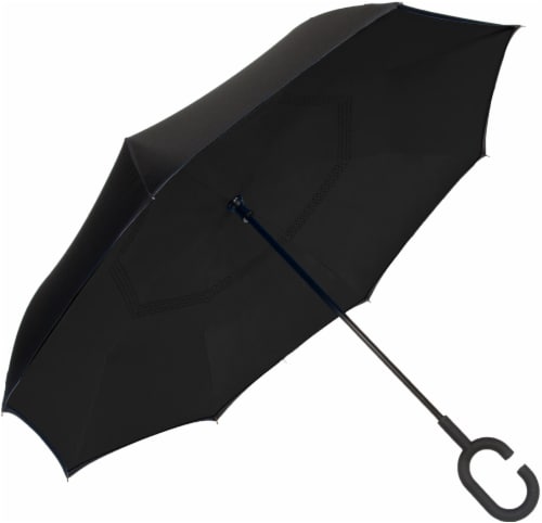 ShedRain Reverse Stick Manual Umbrella - Black Perspective: back