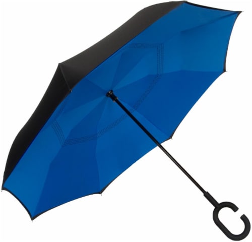 ShedRain Reverse Stick Manual Umbrella - Ocean Perspective: back