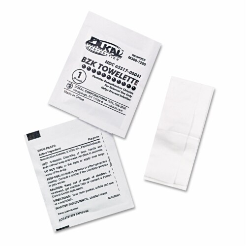 First Aid Only BZK Wipe,Antiseptics,PK10  FAE-4002 Perspective: back