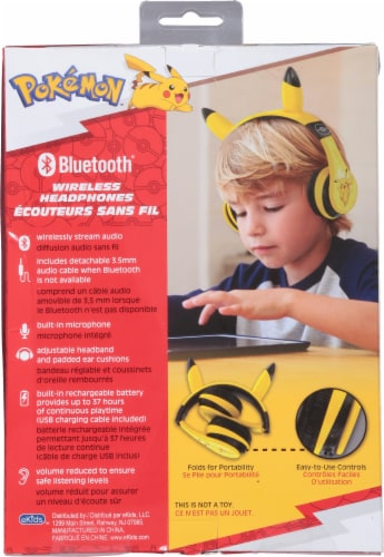 Pokemon™ Kids Bluetooth® Wireless Headphones Perspective: back