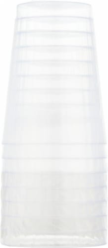 Sensations Plastic Tumbler Glasses - 8 pk - Clear Perspective: back