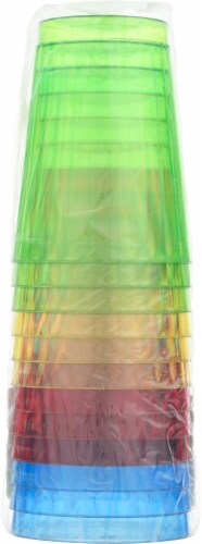 Sensations Plastic Fluted Tumbler Glasses - 8 pk Perspective: back