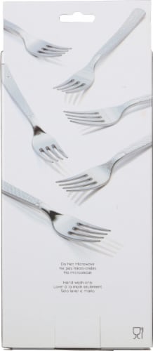 Sensations Plastic Forks - Silver Perspective: back