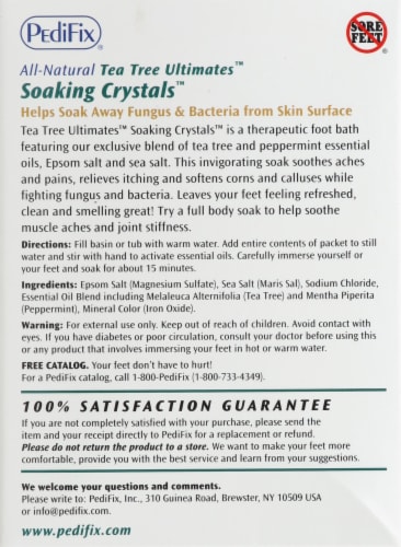 TeaTree Ultimates® Soaking Crystals Foot Bath Perspective: back