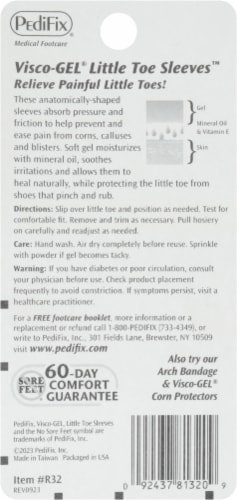 PediFix® Visco-GEL® Little Toe Sleeves Perspective: back