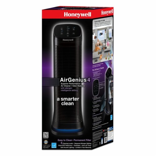 Honeywell AirGenuis 4 Air Cleaner and Odor Reducer Perspective: back
