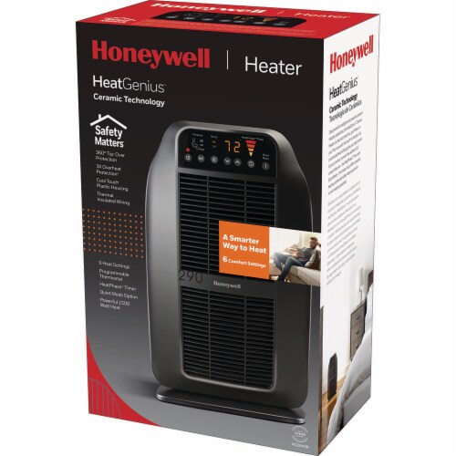 Honeywell Heatgenius Heater - Black Perspective: back
