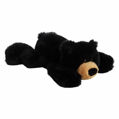 Aurora Medium Black Bear 12 inch Hugga-Wug Bear Snuggly Stuffed Animal ...