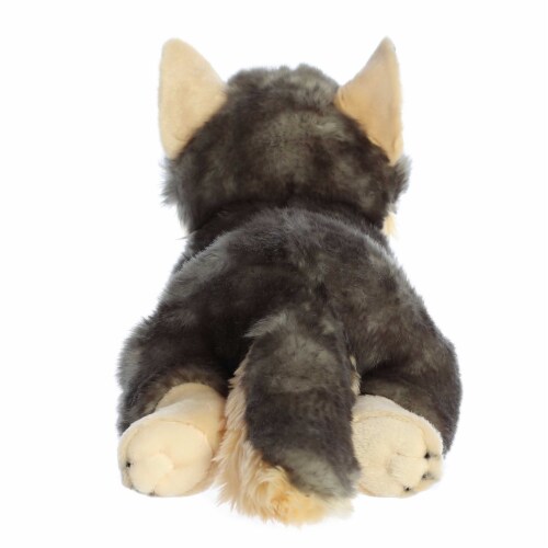 Aurora Large Gray Miyoni 16 inch Wolf Realistic Stuffed Animal One Size Smith s Food and Drug