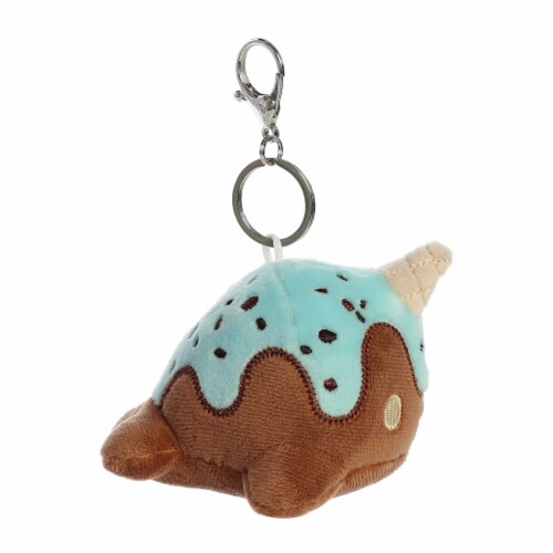 Aurora Mini Brown Tasty Peach 4 inches Mint Chocolate Nomwhal Keychain ...