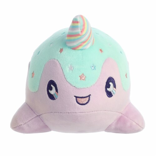 Aurora Tasty Peach 7 Pastel Lollipop Nomwhal Purple Stuffed Animal, 1 ...