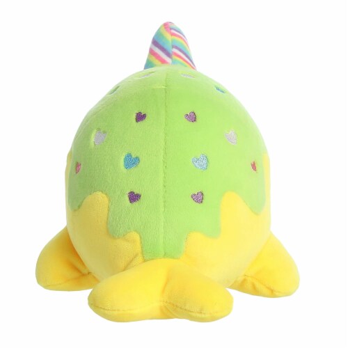 Aurora Small Yellow Tasty Peach 7 inch Neon Lollipop Nomwhal Enchanting Stuffed Animal, One Size ...