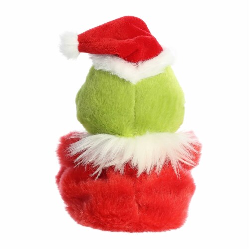 Aurora Mini Red Dr. Seuss Palm Pals 5 inch Santa Grinch Whimsical Stuffed Animal Perspective: back