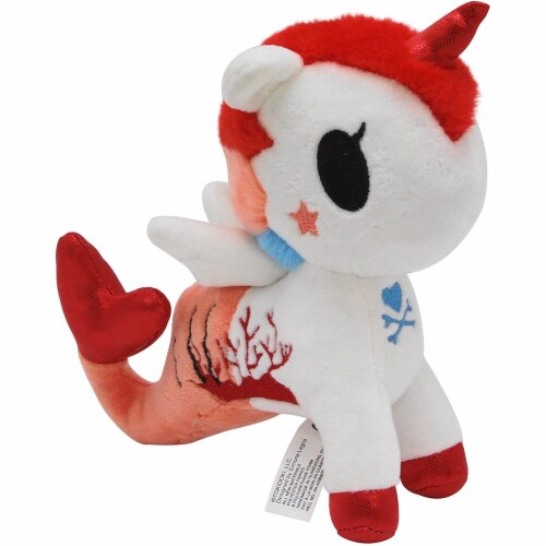 Aurora World World Tokidoki Cora Mermicorno Basic Plush, Multicolor, Small Perspective: back