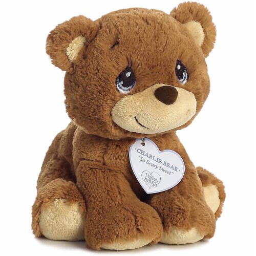 Aurora World Precious Moments So Beary Sweet Charlie Bear Plush, 8.5", Brown Perspective: back