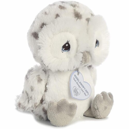 Nigel Snow Owl 8 inch - Baby Stuffed Animal by Precious Moments (15712) Perspective: back
