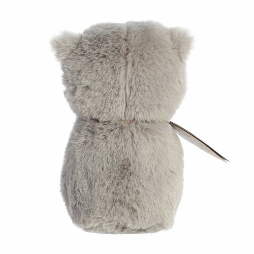 ebba Small Gray Eco Ebba 6 Owlet Rattle Playful Baby Stuffed Animal, 1 ...