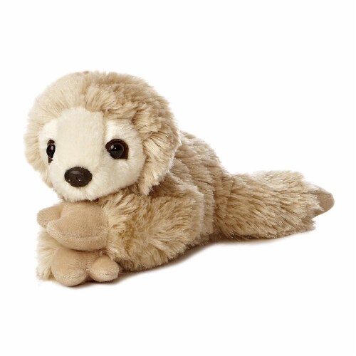 Aurora Sloth 8 Inch Mini Flopsie Perspective: back