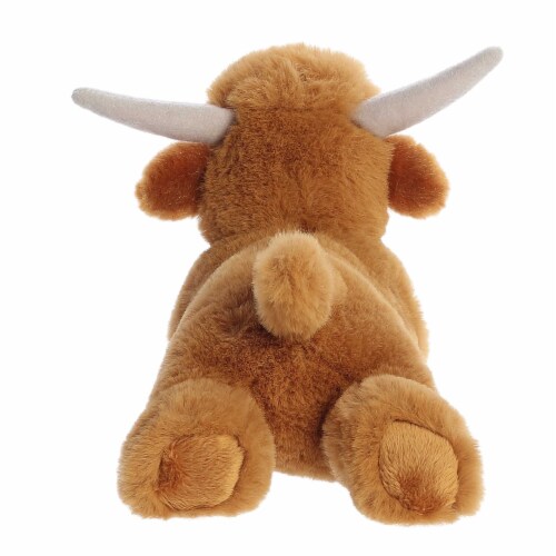 Aurora Small Brown Mini Flopsie 8 inch Highland Cow Adorable Stuffed ...