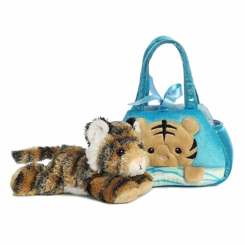 Fancy Pals Peek-A-Boo Bengal Tiger 7 Inch Pet Carrier Perspective: back