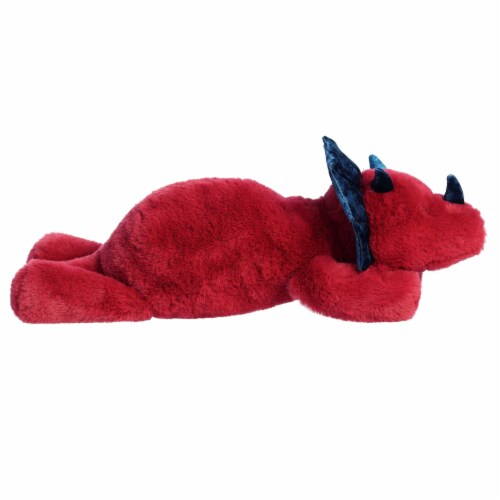 Aurora Large Red Snoozles 18 inch Triceratops Laid-back Stuffed Animal ...