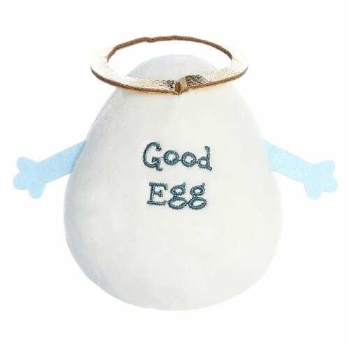 Aurora Mini White Eggspressions 3.5 inch Good Egg Punny Stuffed Animal ...
