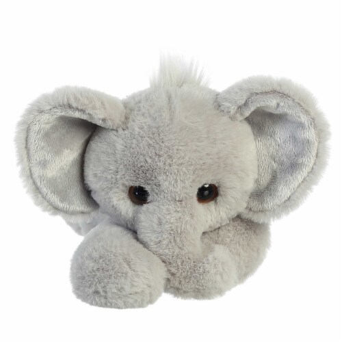 Aurora Medium Gray Flopsie 12 inch Ed Elephant Adorable Stuffed Animal ...