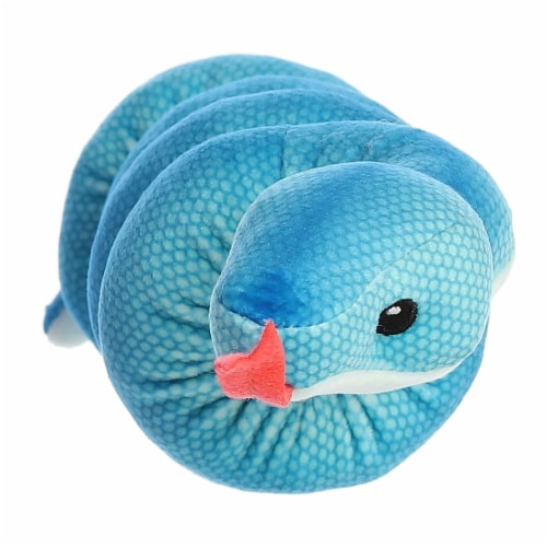 Aurora Small Blue Snake Wrist Wranglers Blue Pit Viper Playful Stuffed ...
